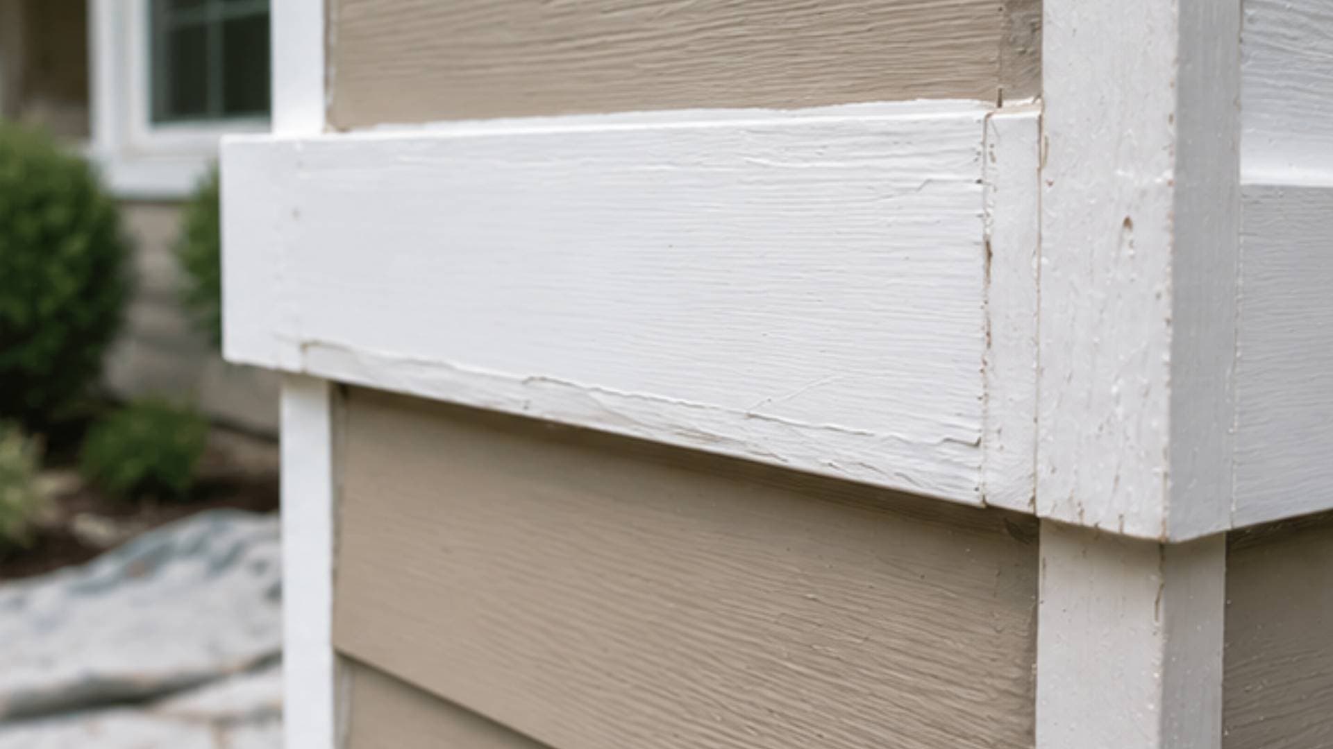 Peeling and cracked paint — the result of rushed prep work